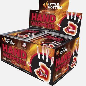 Little Hotties Hand Warmers 40 Pairs Air Activated 8 Hour Warmth SEALED BOX
